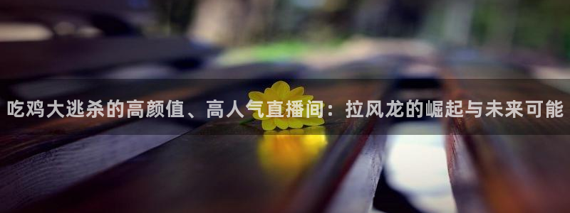9255tv直播无插件nba：吃鸡大逃杀的高颜值、高人气直播间：拉风龙的崛起与未来可能